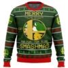 Super Smash Bros Merry Smashmas Ugly Christmas Sweater -Cheap Sweater Store 35618 men sweatshirt front 119