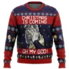Jojo’s Bizarre Adventure Joseph Joestar Oh My God Ugly Christmas Sweater -Cheap Sweater Store 35618 men sweatshirt front 53