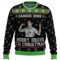 Merry Drunk I’m Christmas Sterling Archer Black Ugly Christmas Sweater