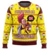 One Punch Saitama Ok Ugly Christmas Sweater -Cheap Sweater Store 35618 men sweatshirt front 84