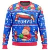 Magical PONYO Ugly Christmas Sweater 1 Magical PONYO Ugly Christmas Sweater -Cheap Sweater Store 35618 men sweatshirt front 90