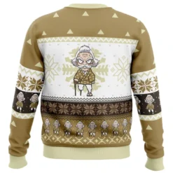 Chibi Christmas Jigoro Kuwajima Demon Slayer Ugly Christmas Sweater 5 Chibi Christmas Jigoro Kuwajima Demon Slayer Ugly Christmas Sweater -Cheap Sweater Store Chibi Christmas Jigoro Kuwajima DS PC Ugly Christmas Sweater back mockup
