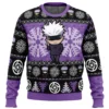 Chibi Satoru Gojo Jujutsu Kaisen Ugly Christmas Sweater -Cheap Sweater Store Chibi Satoru Gojo JK Ugly Christmas Sweater FRONT mockup