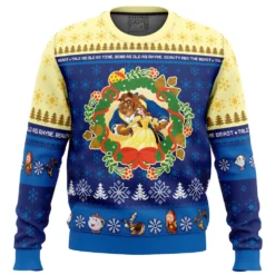 Christmas Beauty And The Beast Disney Ugly Christmas Sweater