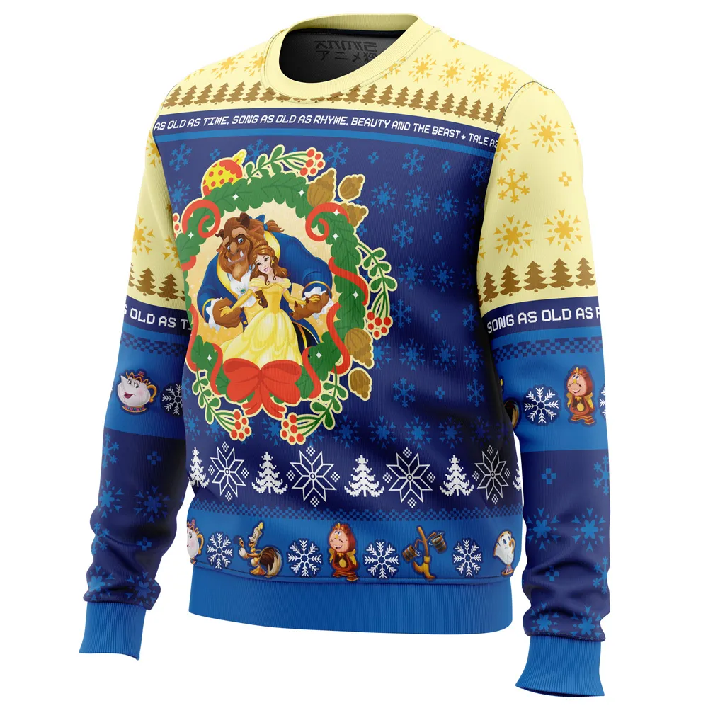 Christmas Beauty And The Beast Disney Ugly Christmas Sweater 4 Christmas Beauty And The Beast Disney Ugly Christmas Sweater - Image 2