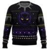 Christmas Black Panther Ugly Christmas Sweater -Cheap Sweater Store Christmas Black Panther Marvel Comics Ugly Christmas Sweater FRONT mockup