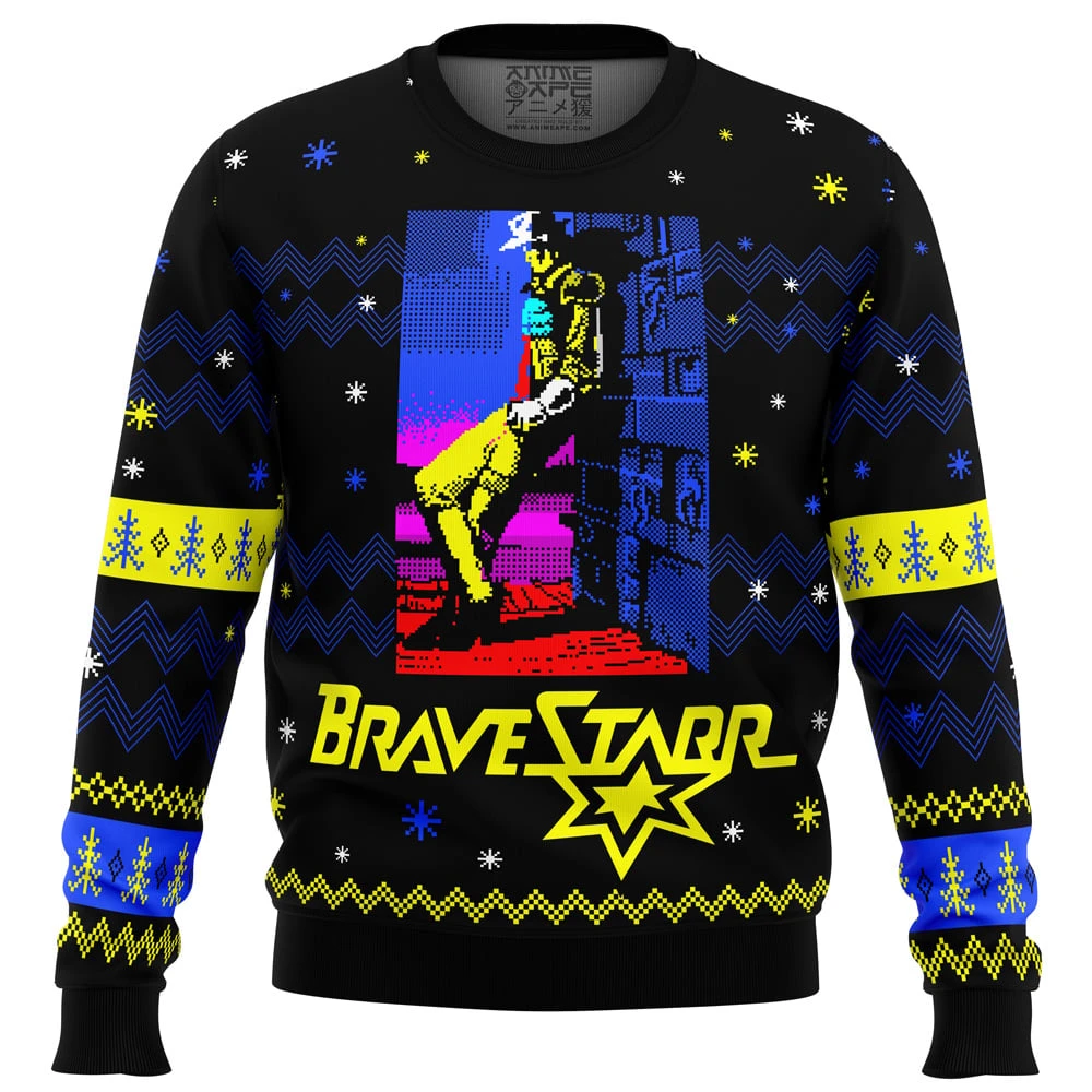 Christmas Cowboy Bravestarr Ugly Christmas Sweater 3 Christmas Cowboy Bravestarr Ugly Christmas Sweater