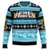 Christmas Flame Fire Force Ugly Christmas Sweater -Cheap Sweater Store Christmas Flame Fire Force men sweatshirt FRONT mockup