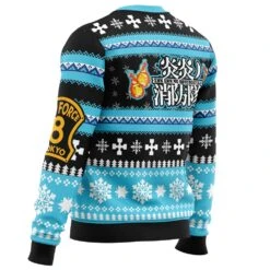 Christmas Flame Fire Force Ugly Christmas Sweater -Cheap Sweater Store Christmas Flame Fire Force men sweatshirt SIDE BACK mockup