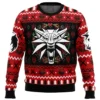 Christmas Monster The Witcher Ugly Christmas Sweater -Cheap Sweater Store Christmas Monster The Witcher men sweatshirt FRONT mockup