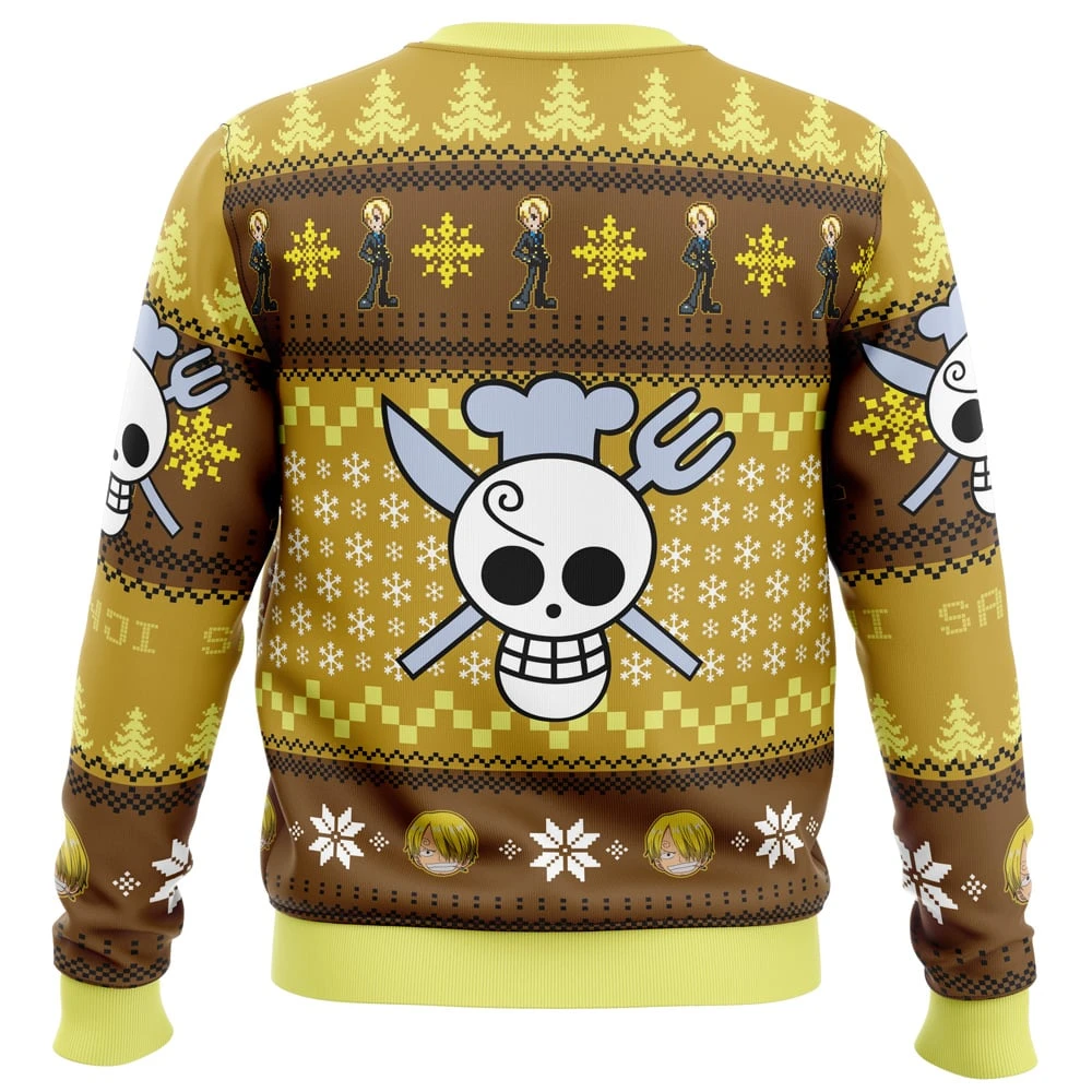 Christmas Sanji One Piece Ugly Christmas Sweater 6 Christmas Sanji One Piece Ugly Christmas Sweater - Image 4