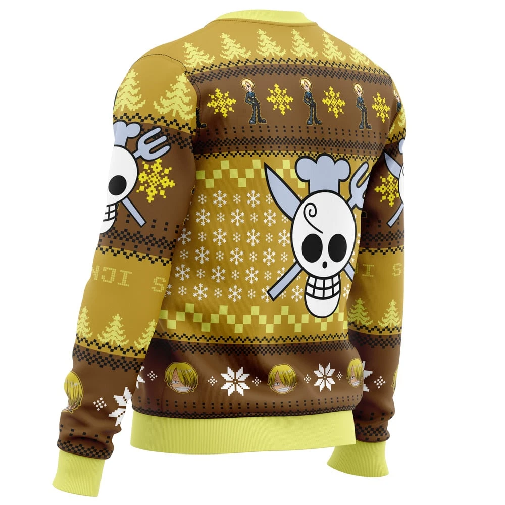 Christmas Sanji One Piece Ugly Christmas Sweater 5 Christmas Sanji One Piece Ugly Christmas Sweater - Image 3