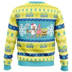 Christmas Spongebob Nickelodeon Ugly Christmas Sweater 5 Christmas Spongebob Nickelodeon Ugly Christmas Sweater -Cheap Sweater Store Christmas Spongebob Nickelodeon PC Ugly Christmas Sweater back mockup
