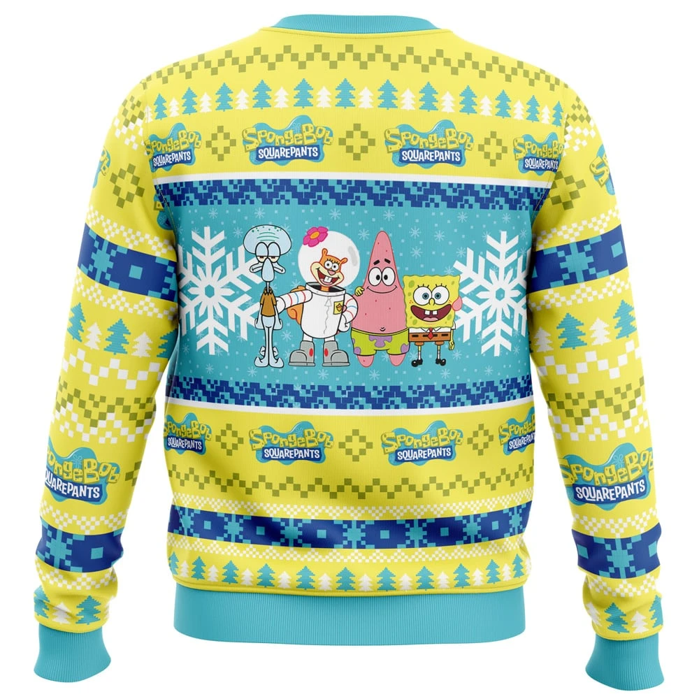 Christmas Spongebob Nickelodeon Ugly Christmas Sweater 4 Christmas Spongebob Nickelodeon Ugly Christmas Sweater - Image 2