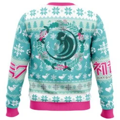 Christmas Symphony Hatsune Miku Ugly Christmas Sweater -Cheap Sweater Store Christmas Symphony Hatsune Miku men sweatshirt BACK mockup