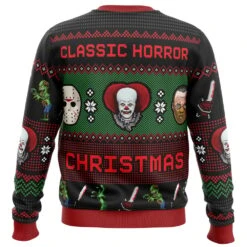 Classic Horror Christmas Ugly Christmas Sweater -Cheap Sweater Store Classic Horror Christmas PC men sweatshirt BACK mockup