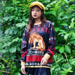 Fullmetal Alchemist Chimera Nina Tucker Ed-ward Ugly Christmas Sweater -Cheap Sweater Store FMA Chimera Nina Tucker Front 6