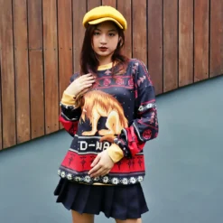 Fullmetal Alchemist Chimera Nina Tucker Ed-ward Ugly Christmas Sweater -Cheap Sweater Store FMA Chimera Nina Tucker Front 7