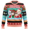 Have A Magical Christmas Konosuba Ugly Christmas Sweater -Cheap Sweater Store Have A Magical Christmas Konosuba Ugly Christmas Sweater FRONT mockup