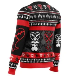 Heartless Christmas Kingdom Hearts Ugly Christmas Sweater -Cheap Sweater Store Heartless Christmas Kingdom Hearts men sweatshirt SIDE BACK mockup