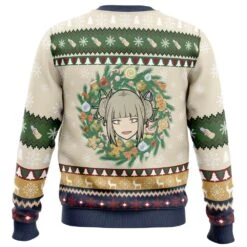 Himiko Tora Christmas My Hero Academia Ugly Christmas Sweater -Cheap Sweater Store Himiko Tora Christmas My Hero Academia men sweatshirt BACK mockup