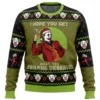 I Hope You Get What You Deserve Joker DC Comics Ugly Christmas Sweater -Cheap Sweater Store I Hope You Get What You Deserve Joker PC men sweatshirt FRONT mockup