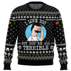I Love You But Bob’s Burgers Ugly Christmas Sweater