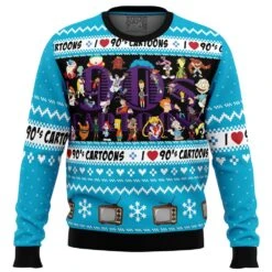 I Love The 90s Cartoons Ugly Christmas Sweater