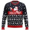 Jolly Af Santa Claus Ugly Christmas Sweater -Cheap Sweater Store Jolly Af Santa Claus PC men sweatshirt FRONT mockup