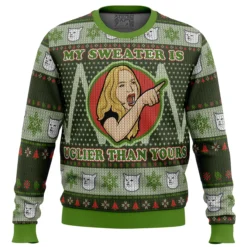 Karen Yelling At Grumpy Cat Meme Ugly Christmas Sweater