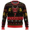 Krampus Krampus Ugly Christmas Sweater -Cheap Sweater Store Krampus Krampus Ugly Christmas Sweater FRONT mockup