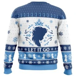 Let It Go Elsa Frozen Disney Ugly Christmas Sweater -Cheap Sweater Store Let It Go Elsa Frozen Disney Ugly Christmas Sweater BACK mockup