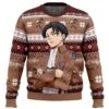 Levi Ackerman Attack On Titan Ugly Christmas Sweater -Cheap Sweater Store Levi Ackerman Attack on Titan men sweatshirt FRONT mockup
