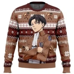 Levi Ackerman Attack On Titan Ugly Christmas Sweater