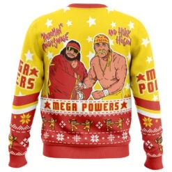 Mega Powers Macho Man And Hulk Hogan Ugly Christmas Sweater -Cheap Sweater Store Mega Powers Macho Man and Hulk Hogan PC Ugly Christmas Sweater BACK mockup