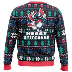 Merry Stitchmas Stitch Ugly Christmas Sweater -Cheap Sweater Store Merry Stitchmas PC men sweatshirt BACK mockup