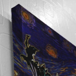 Starry Nightmare Before Christmas Canvas Print Wall Art 7 Starry Nightmare Before Christmas Canvas Print Wall Art -Cheap Sweater Store Realistic Top Left Corner 12