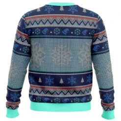 Gintama Gintoki And Sadaharu Ugly Christmas Sweater -Cheap Sweater Store Sadaharu Gintama men sweatshirt BACK mockup