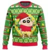 Santa Shinnosuke Crayon Shin-chan Ugly Christmas Sweater -Cheap Sweater Store Shin Chan Sweater front