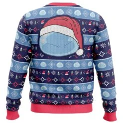 Slimy Christmas That Time I Got Reincarnated As A Slime Christmas Sweater -Cheap Sweater Store Slimy Christmas That time I got reincarnated as a slime men sweatshirt BACK mockup