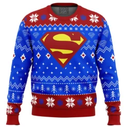 Super Heroes Superman Christmas Ugly Christmas Sweater