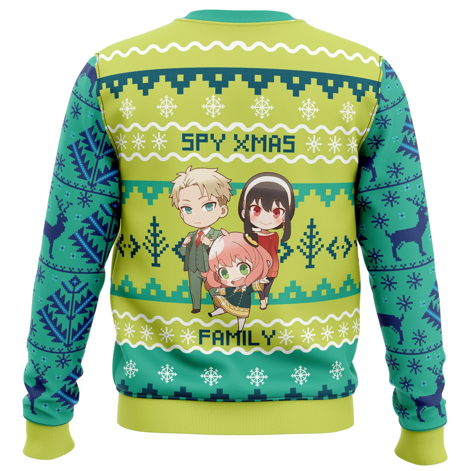 Chibi Spy X Family Ugly Christmas Sweater 4 Chibi Spy X Family Ugly Christmas Sweater - Image 2