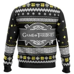 Game Of Thrones House Stark Ugly Christmas Sweater -Cheap Sweater Store Sweater back 5