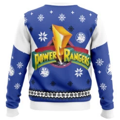 Mighty Morphin Power Rangers Blue Ugly Christmas Sweater 9 Mighty Morphin Power Rangers Blue Ugly Christmas Sweater -Cheap Sweater Store Sweater back 9