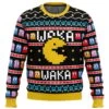 Waka Waka Pac Man Ugly Christmas Sweater 2 Waka Waka Pac Man Ugly Christmas Sweater -Cheap Sweater Store Sweater front 9