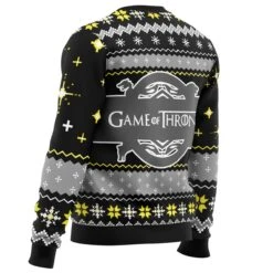 Game Of Thrones House Stark Ugly Christmas Sweater -Cheap Sweater Store Sweater side back 5