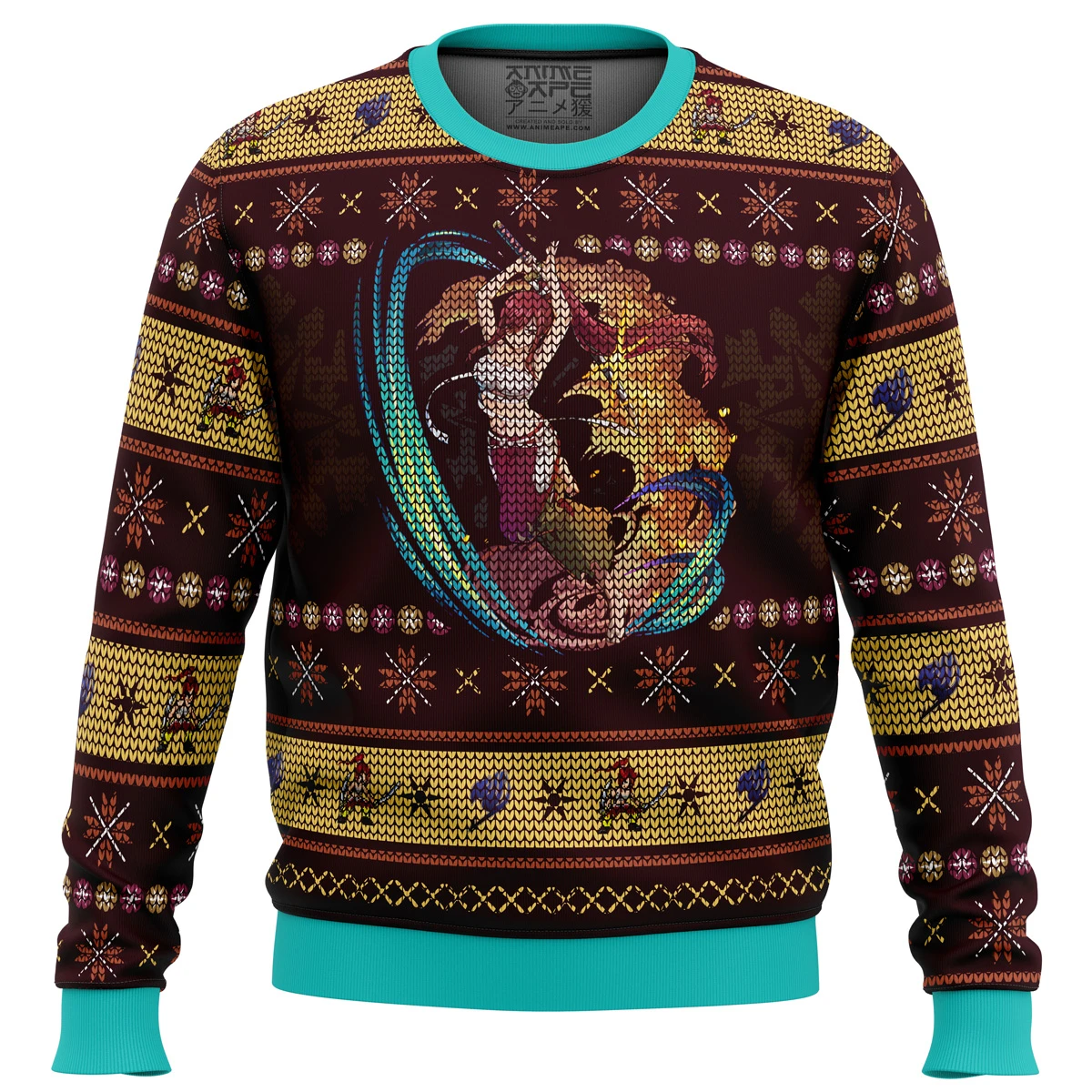 Sword Magic Erza Scarlet Fairy Tail Ugly Christmas Sweater 3 Sword Magic Erza Scarlet Fairy Tail Ugly Christmas Sweater