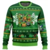 Teenage Mutant Ninja Turtles Christmas Ugly Christmas Sweater -Cheap Sweater Store TMNT Christmas PC Ugly Christmas Sweater front mockup