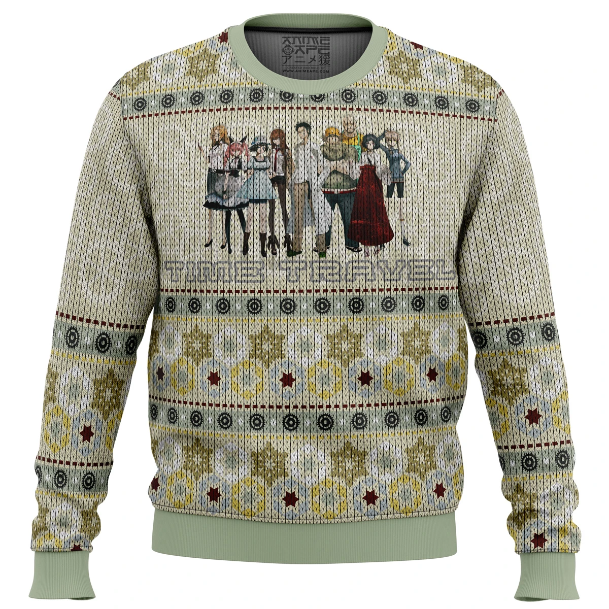 The Elite Team Steins Gate Ugly Christmas Sweater 3 The Elite Team Steins Gate Ugly Christmas Sweater