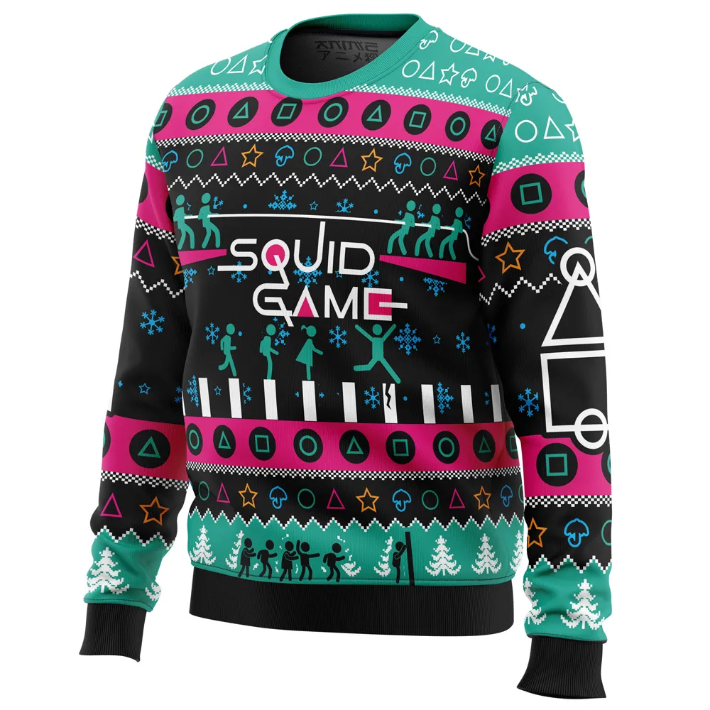 The Game Is On Squid Game Christmas Sweater 4 The Game Is On Squid Game Christmas Sweater - Image 2